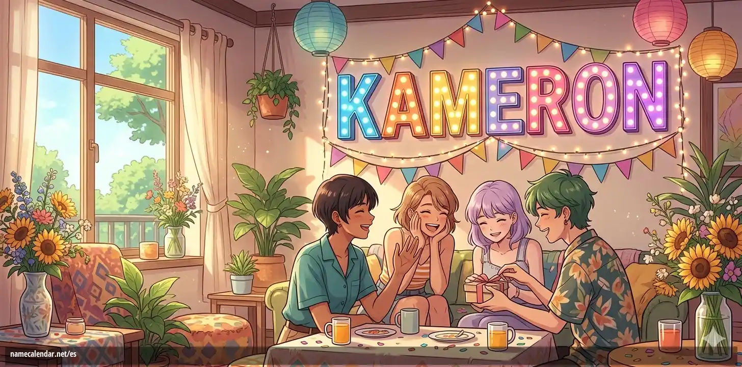 Celebración del onomástico y del nombre - Kameron