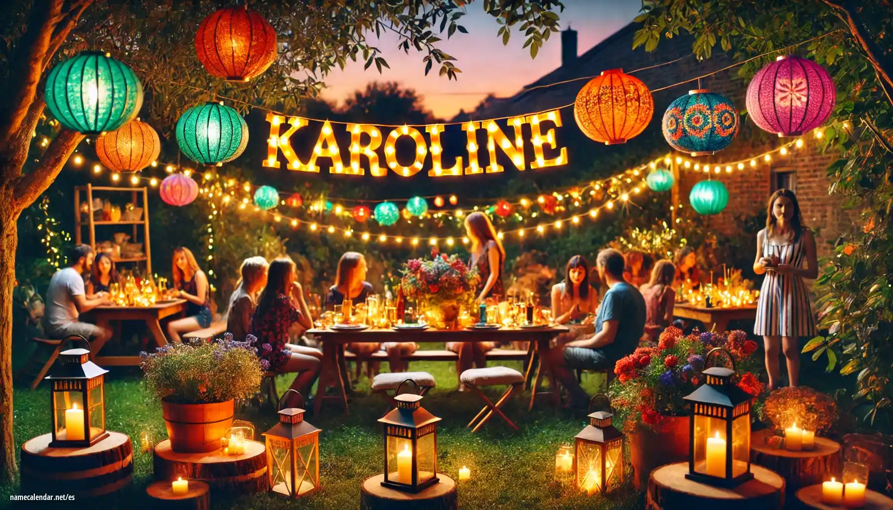 Celebración del onomástico y del nombre - Karoline