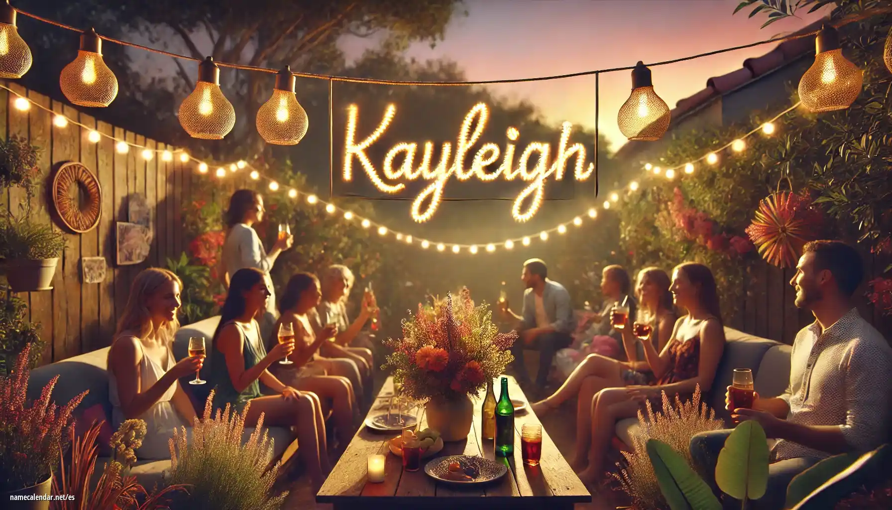 Celebración del onomástico y del nombre - Kayleigh