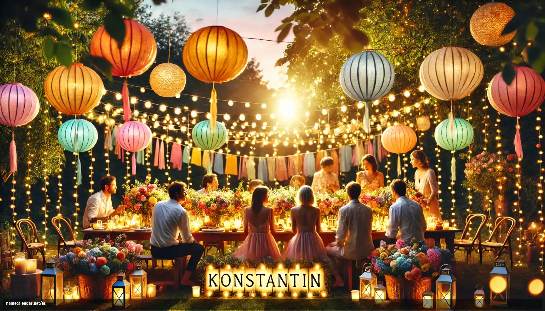 Celebración del onomástico y del nombre - Konštantín