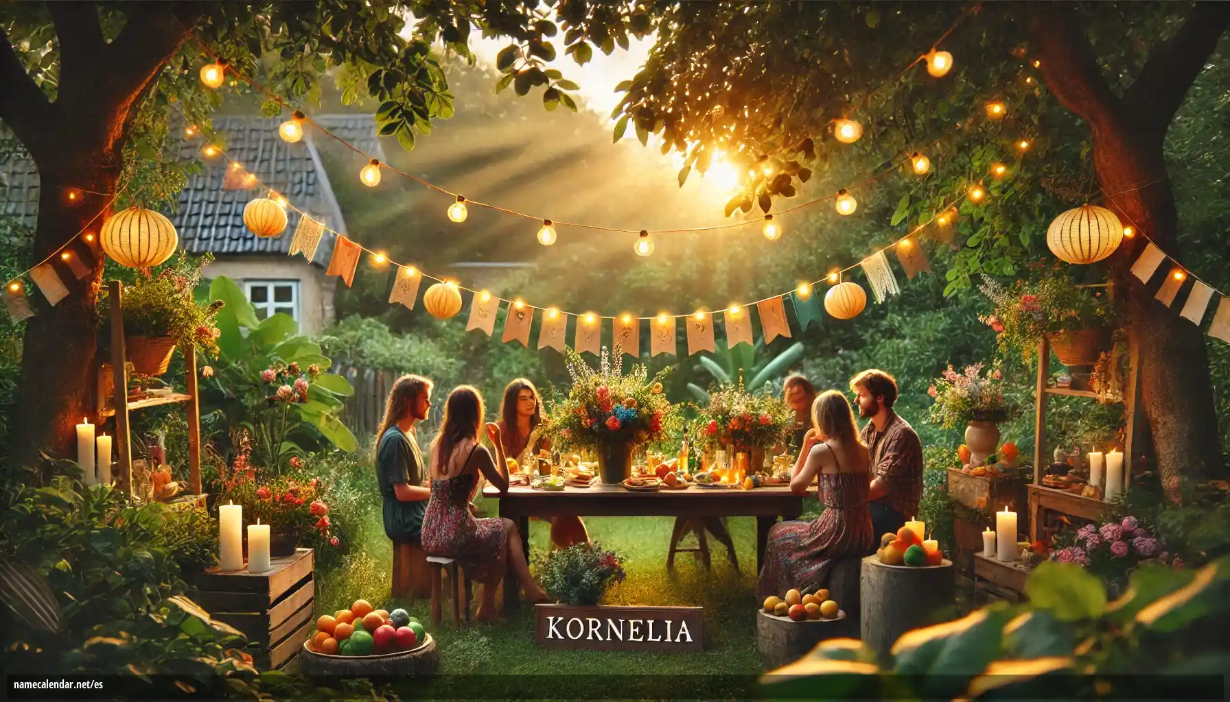 Celebración del onomástico y del nombre - Kornelia