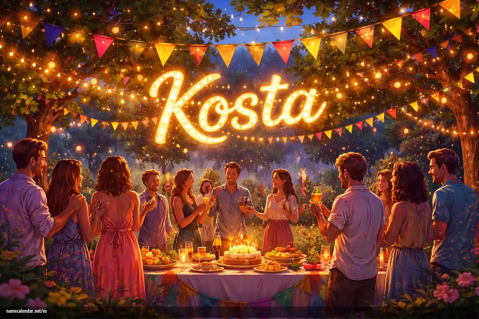 Celebración del onomástico y del nombre - Kosta