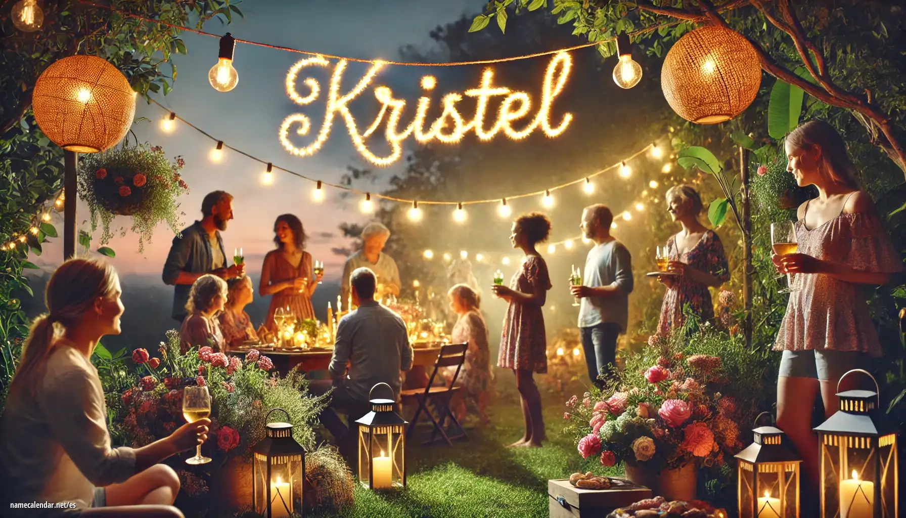 Celebración del onomástico y del nombre - Kristel