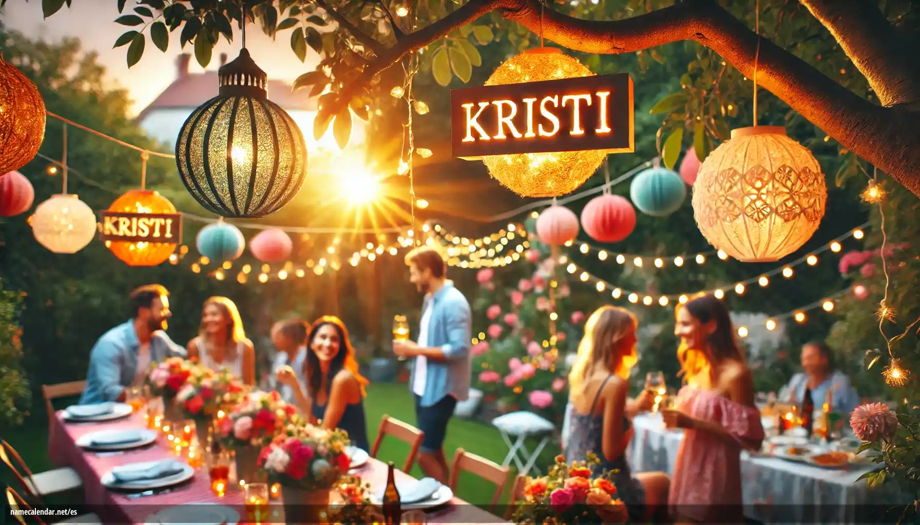 Celebración del onomástico y del nombre - Kristi