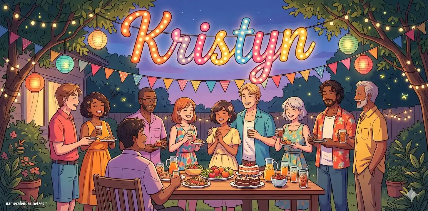 Celebración del onomástico y del nombre - Kristyn