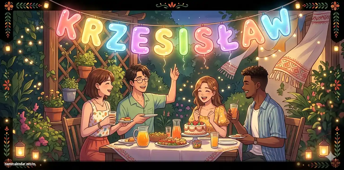 Celebración del onomástico y del nombre - Krzesisław