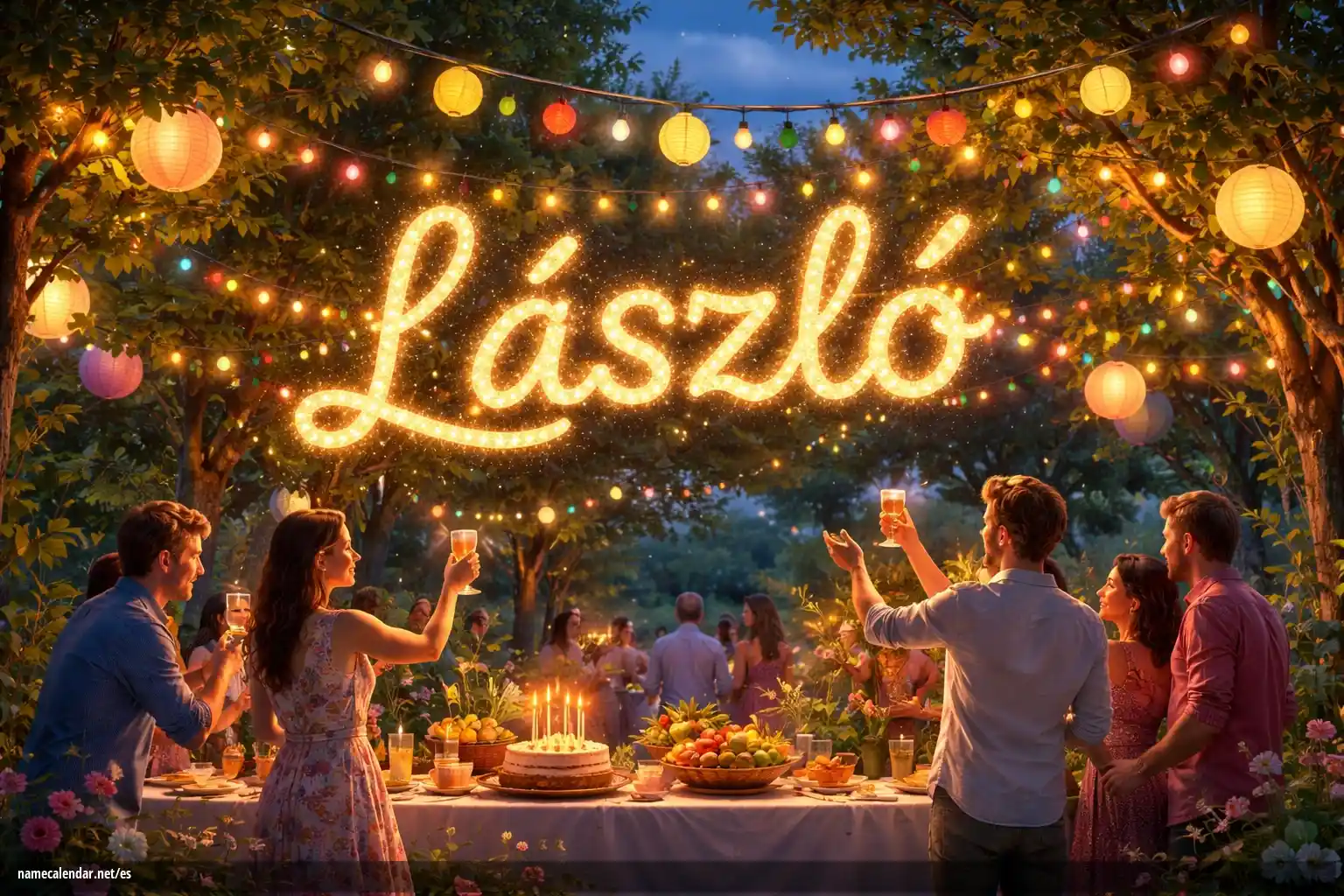 Celebración del onomástico y del nombre - László