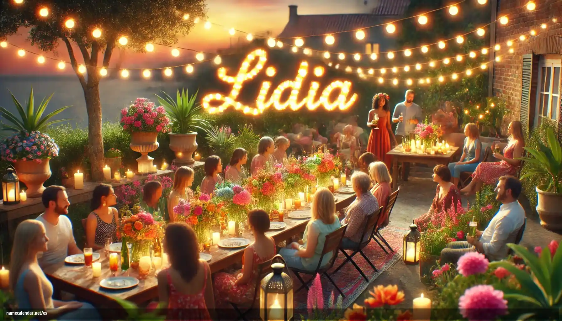 Celebración del onomástico y del nombre - Lídia