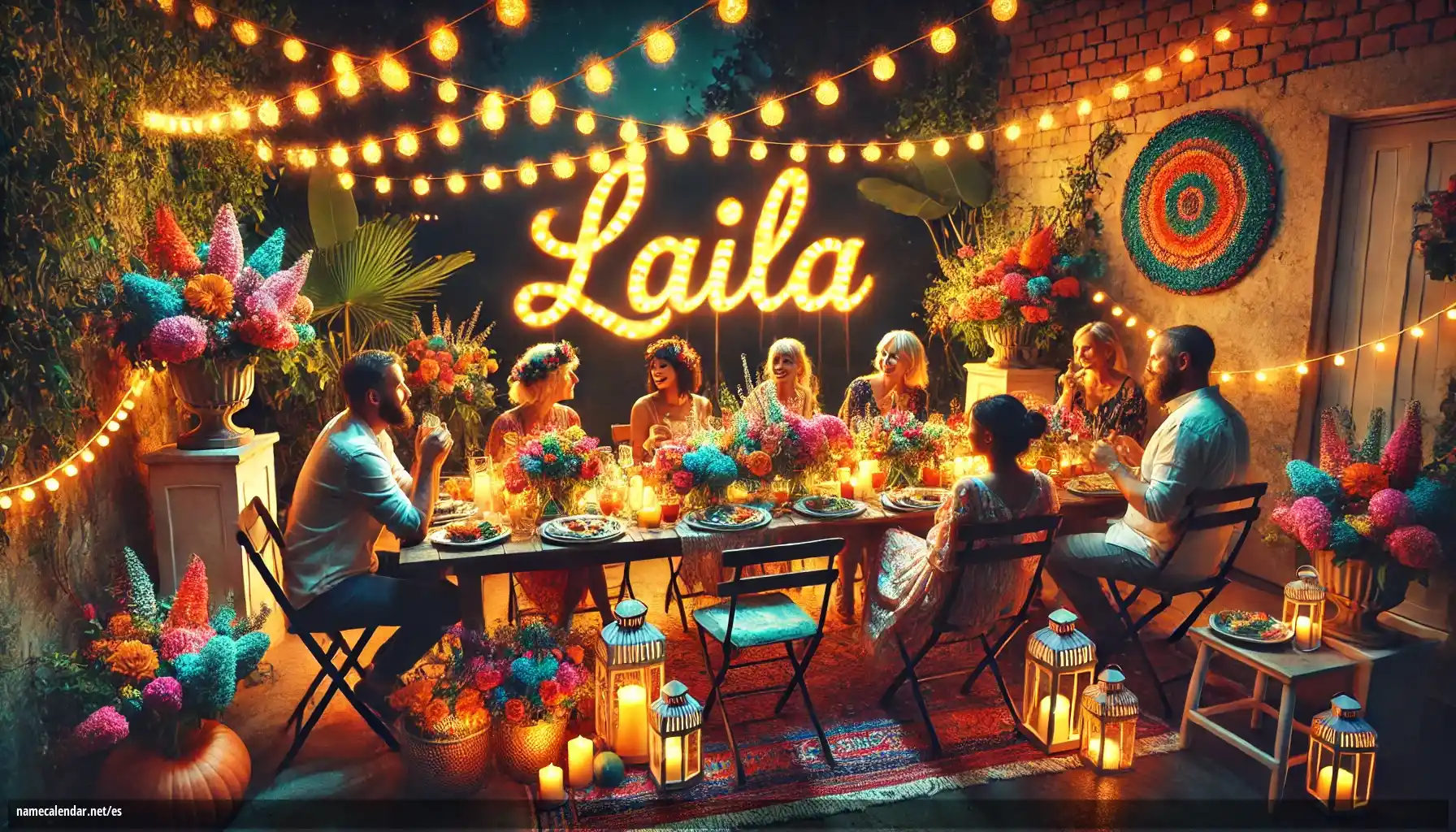 Celebración del onomástico y del nombre - Laila