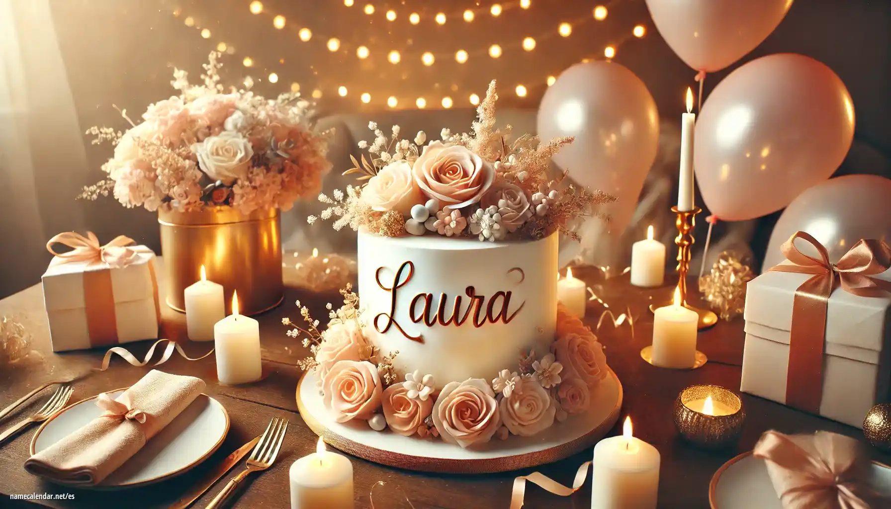 Celebración del onomástico y del nombre - Laura