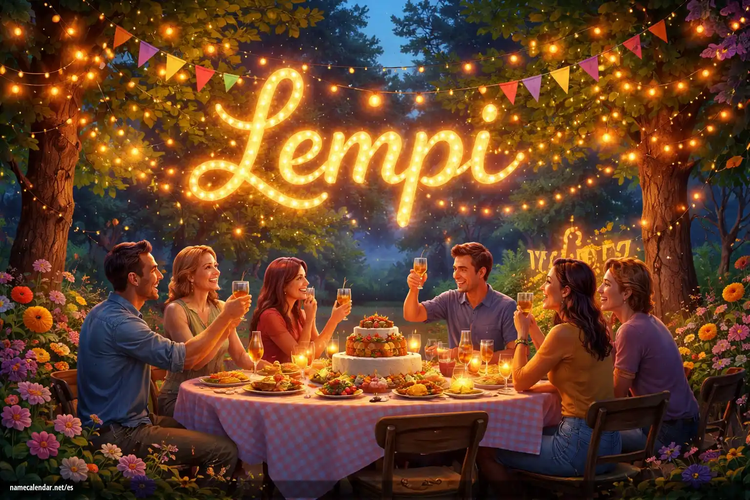 Celebración del onomástico y del nombre - Lempi