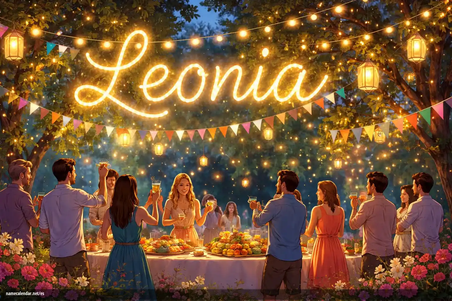 Celebración del onomástico y del nombre - Leonia