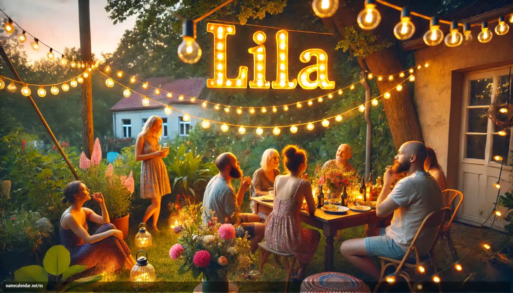 Celebración del onomástico y del nombre - Lila
