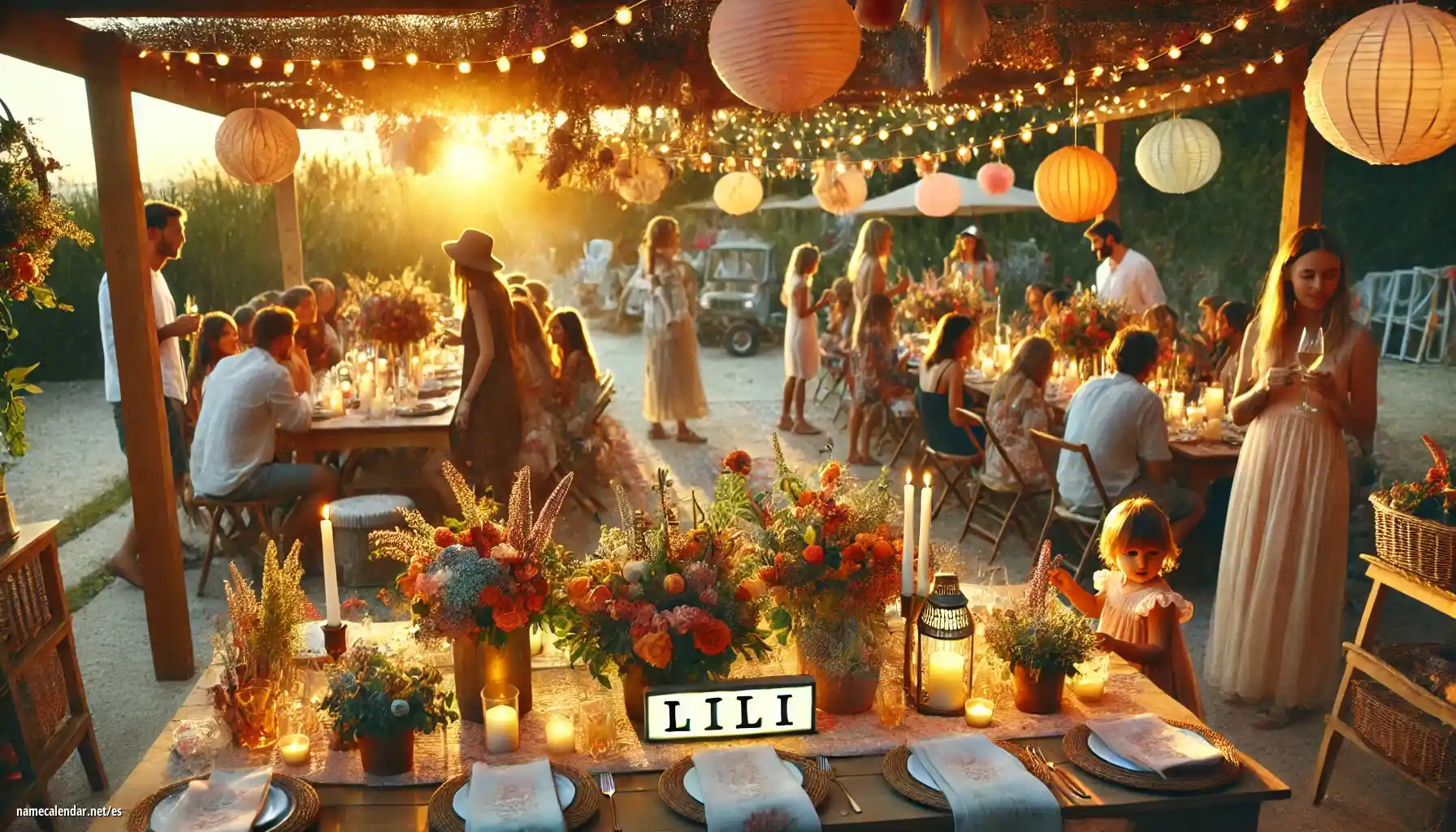 Celebración del onomástico y del nombre - Lili