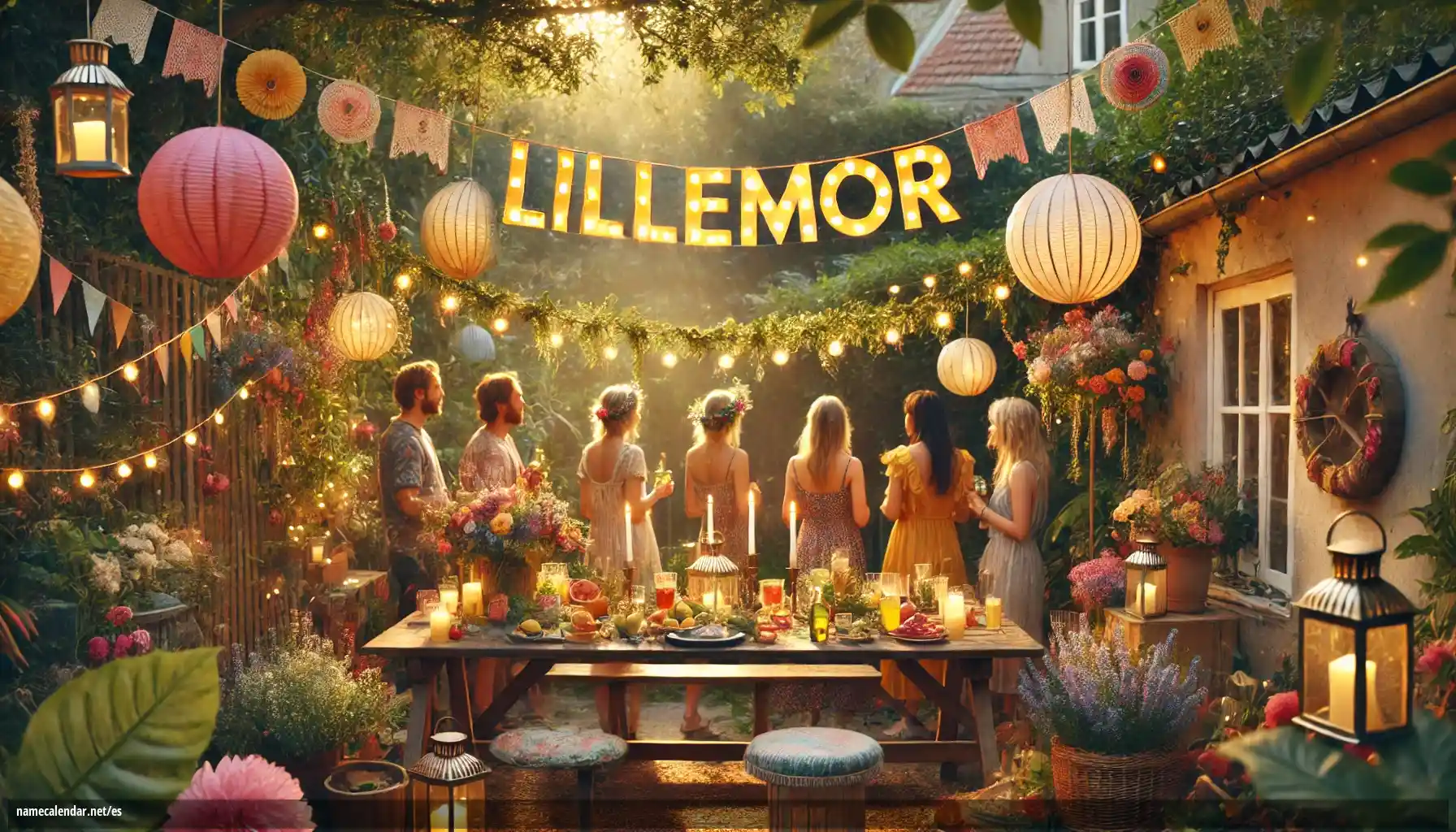 Celebración del onomástico y del nombre - Lillemor