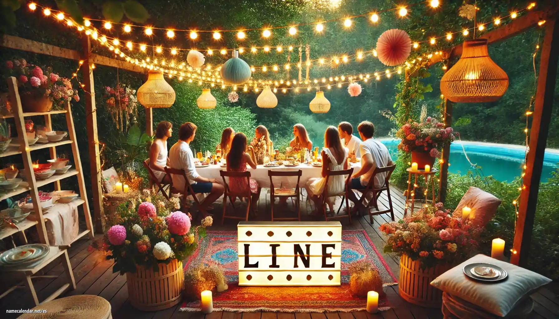 Celebración del onomástico y del nombre - Line