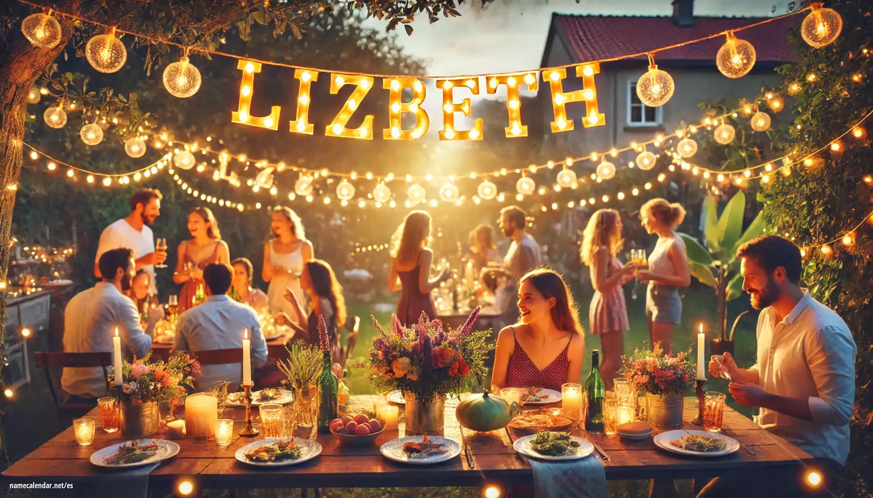 Celebración del onomástico y del nombre - Lizbeth