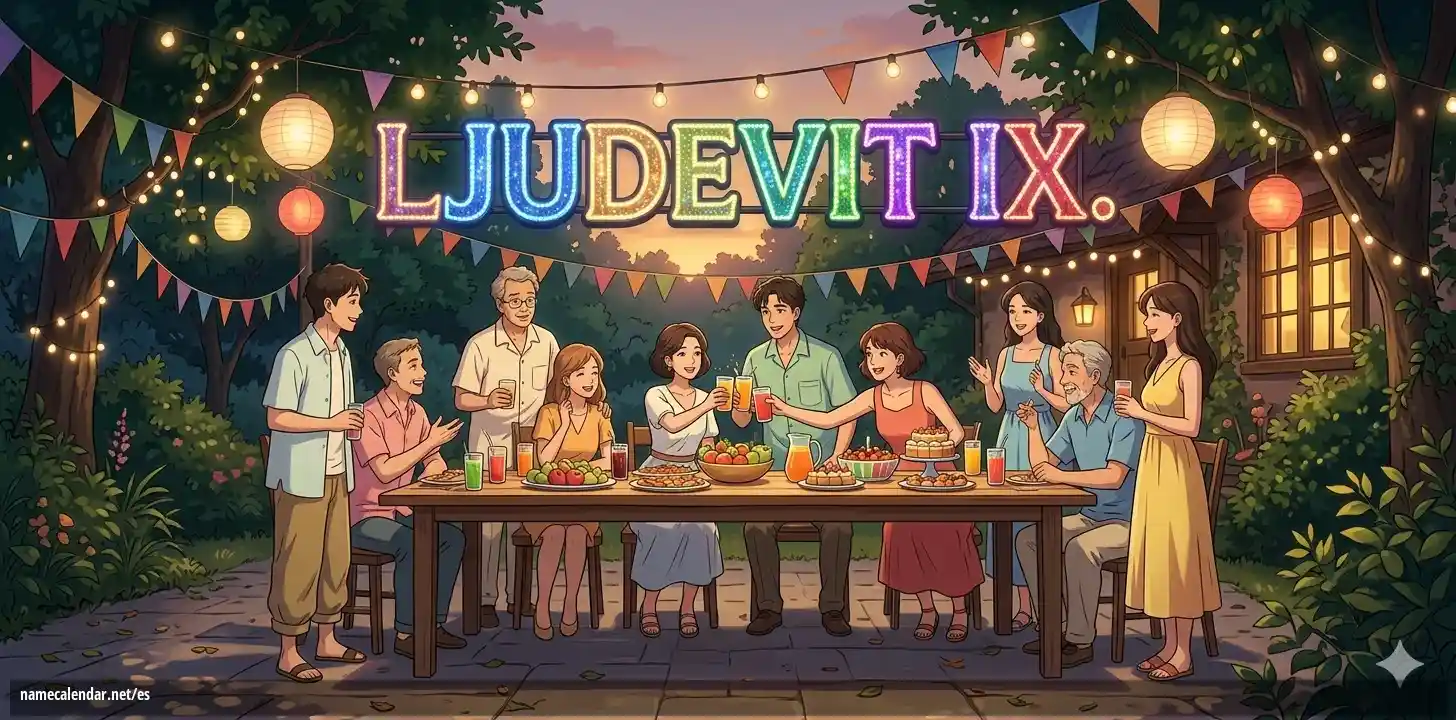 Celebración del onomástico y del nombre - Ljudevit IX.