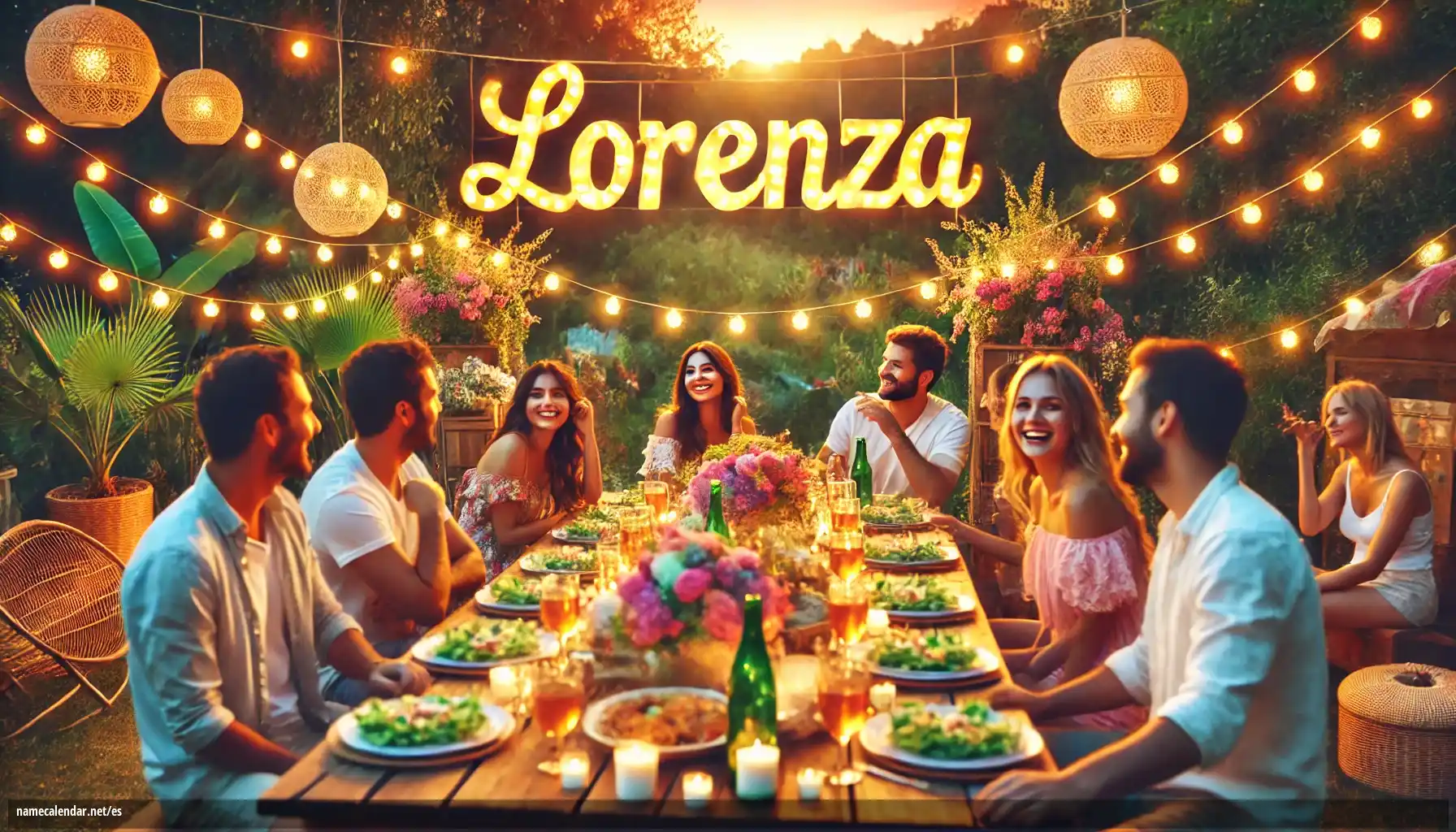 Celebración del onomástico y del nombre - Lorenza