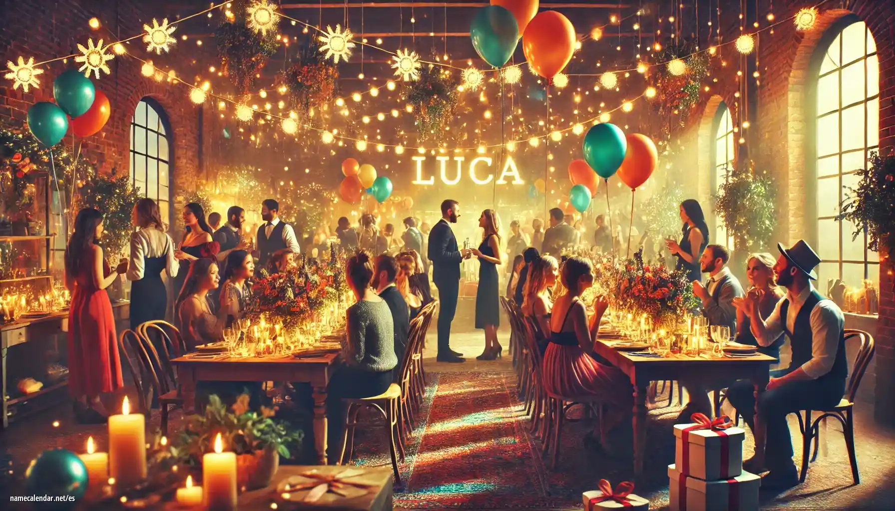Celebración del onomástico y del nombre - Luca