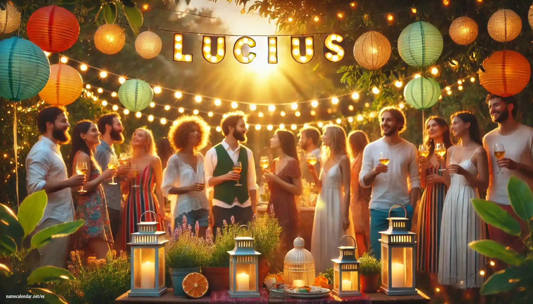 Celebración del onomástico y del nombre - Lucius
