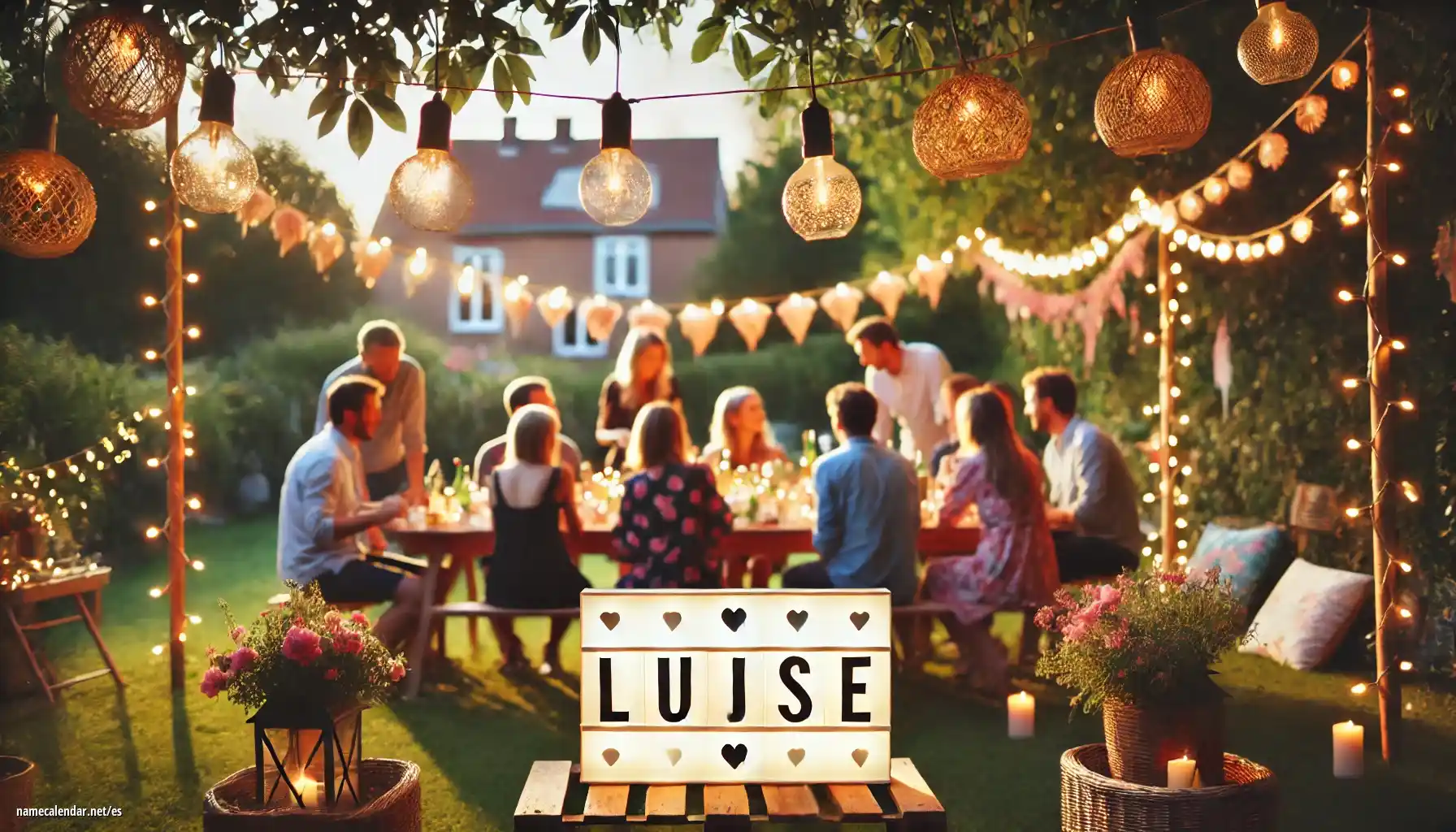 Celebración del onomástico y del nombre - Luise