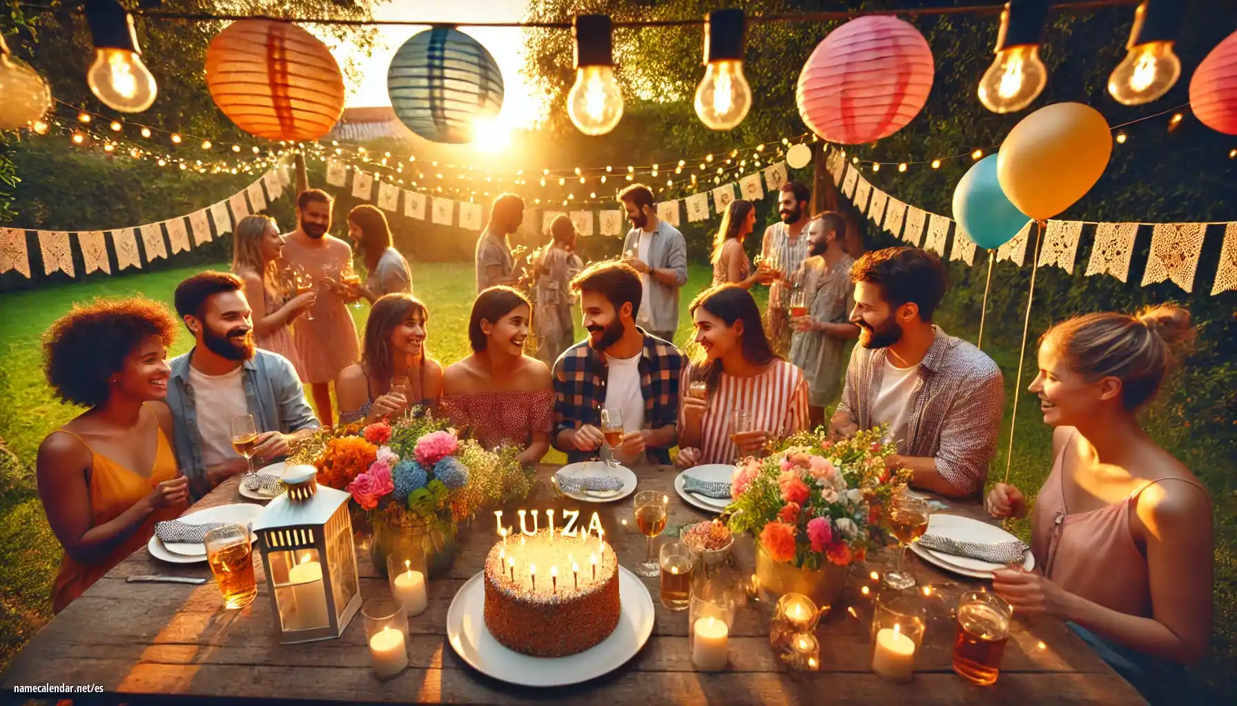 Celebración del onomástico y del nombre - Luiza