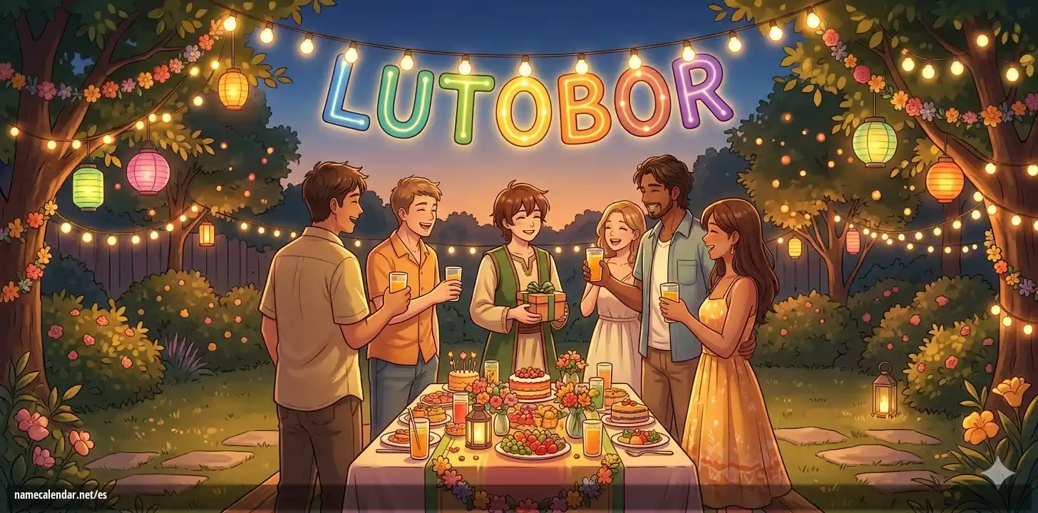 Celebración del onomástico y del nombre - Lutobor