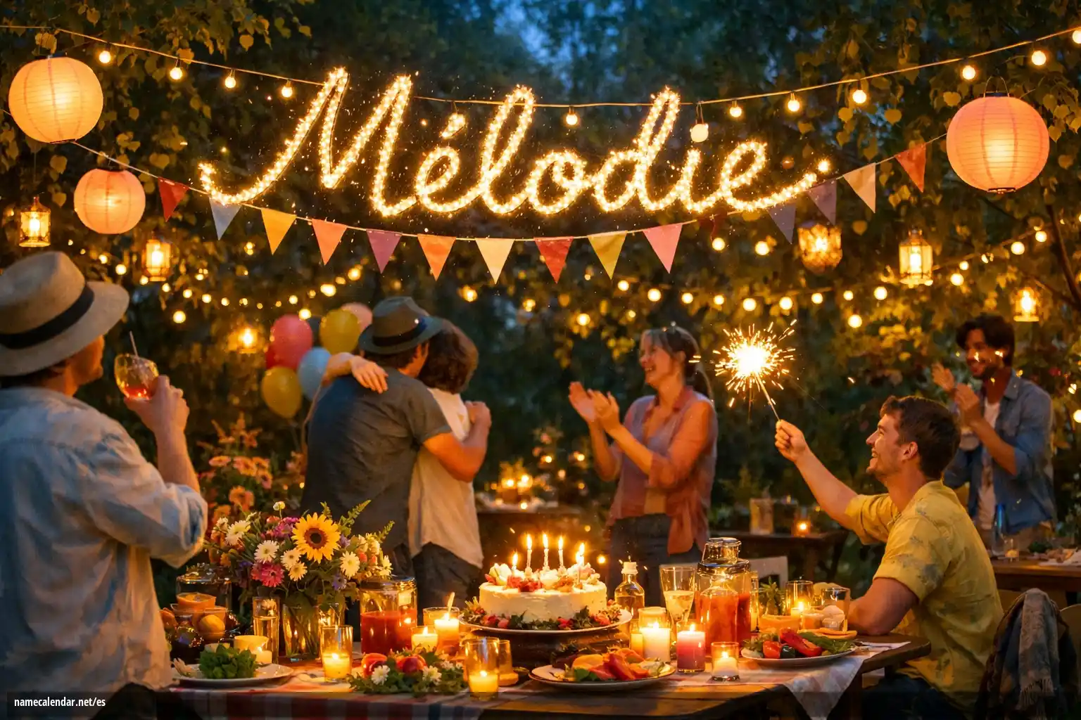 Celebración del onomástico y del nombre - Mélodie