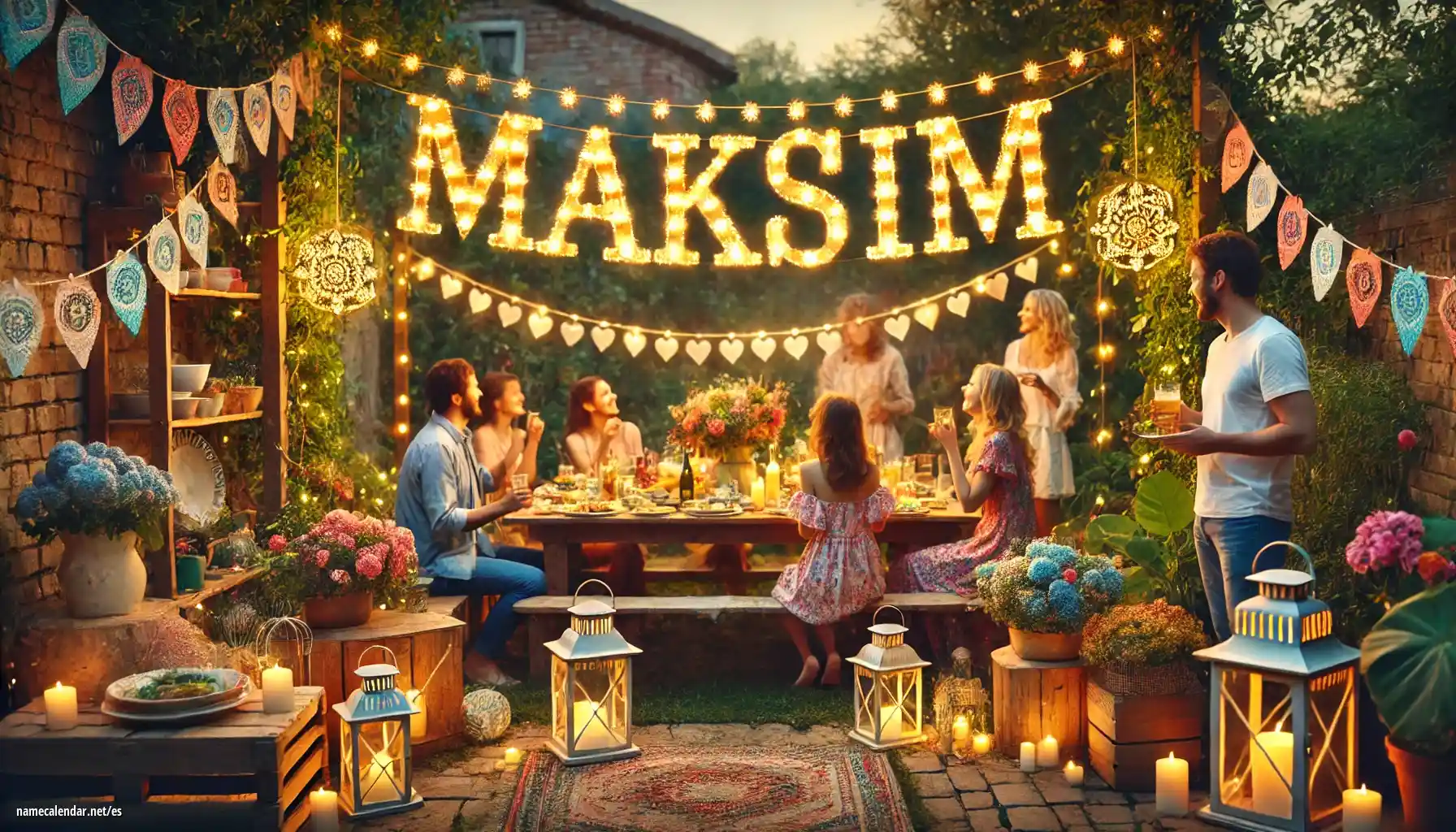 Celebración del onomástico y del nombre - Maksim