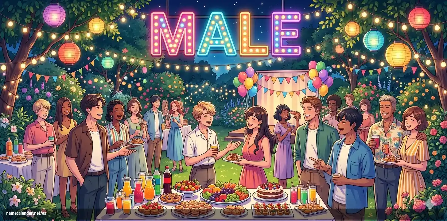 Celebración del onomástico y del nombre - Male