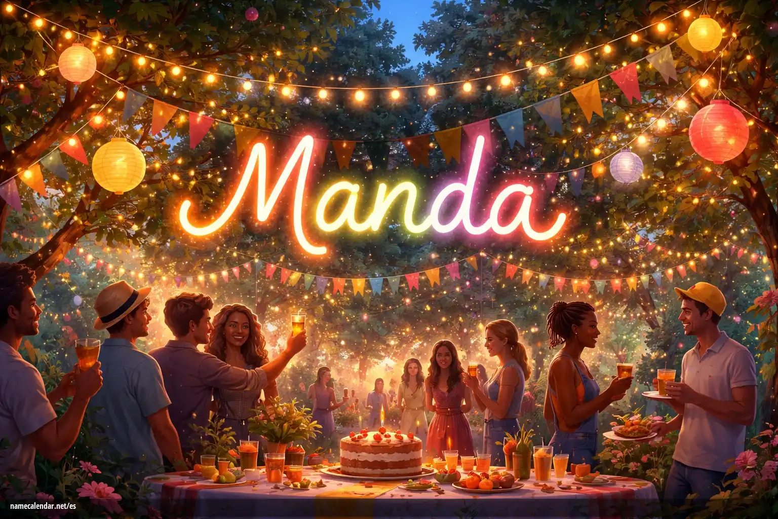 Celebración del onomástico y del nombre - Manda