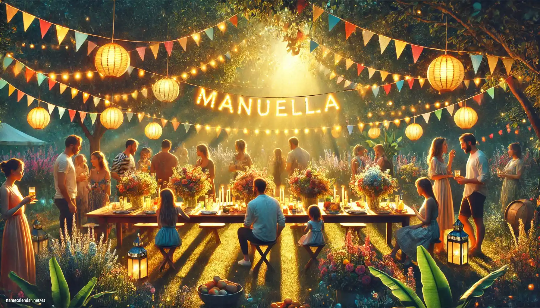 Celebración del onomástico y del nombre - Manuella