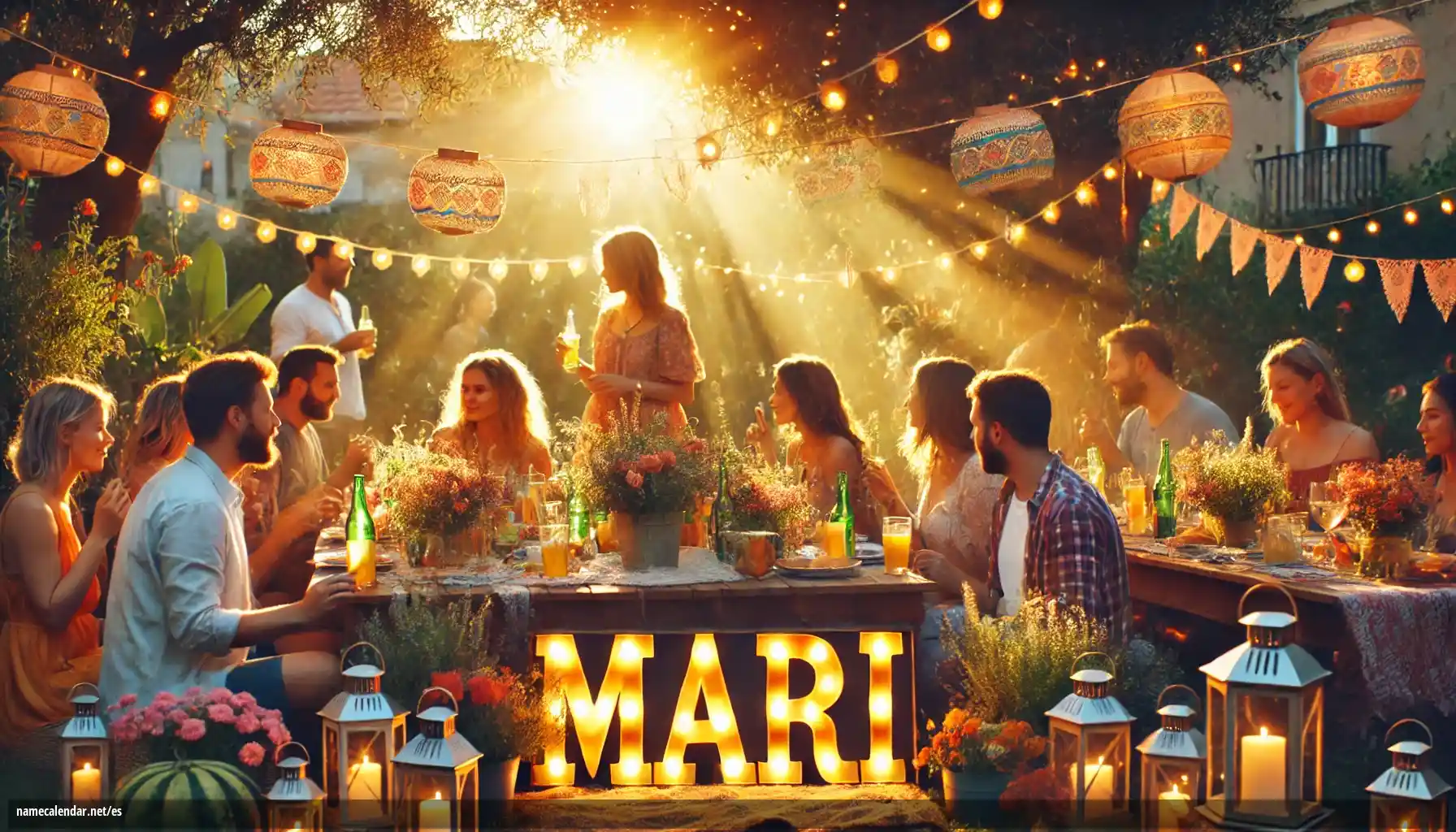 Celebración del onomástico y del nombre - Mari