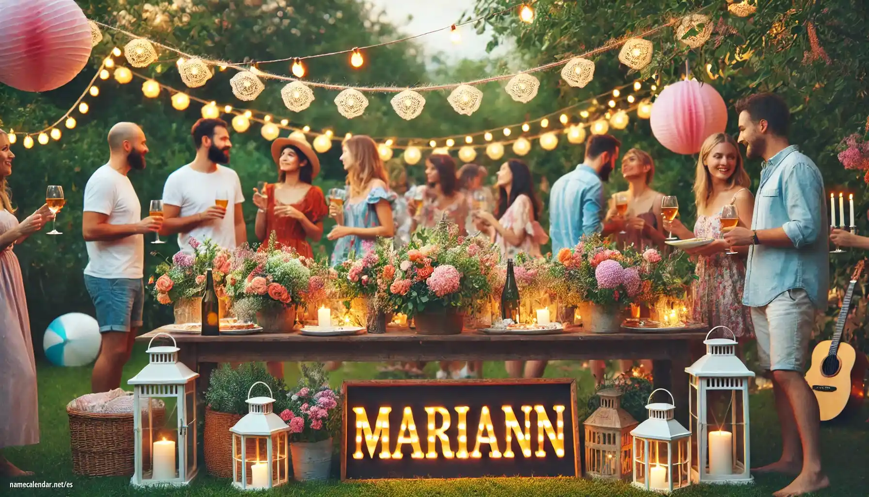 Celebración del onomástico y del nombre - Mariann