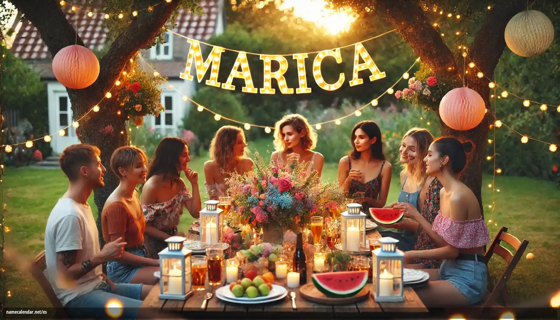 Celebración del onomástico y del nombre - Marica