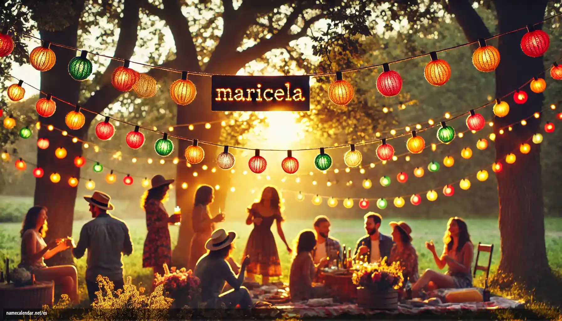 Celebración del onomástico y del nombre - Maricela