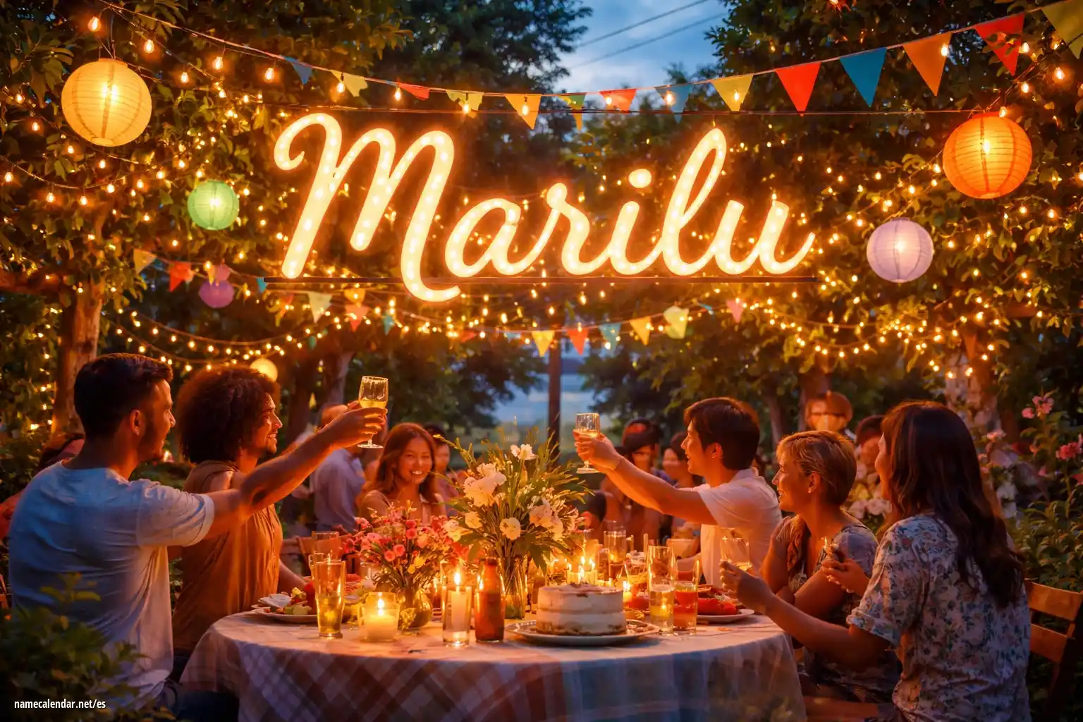 Celebración del onomástico y del nombre - Marilu
