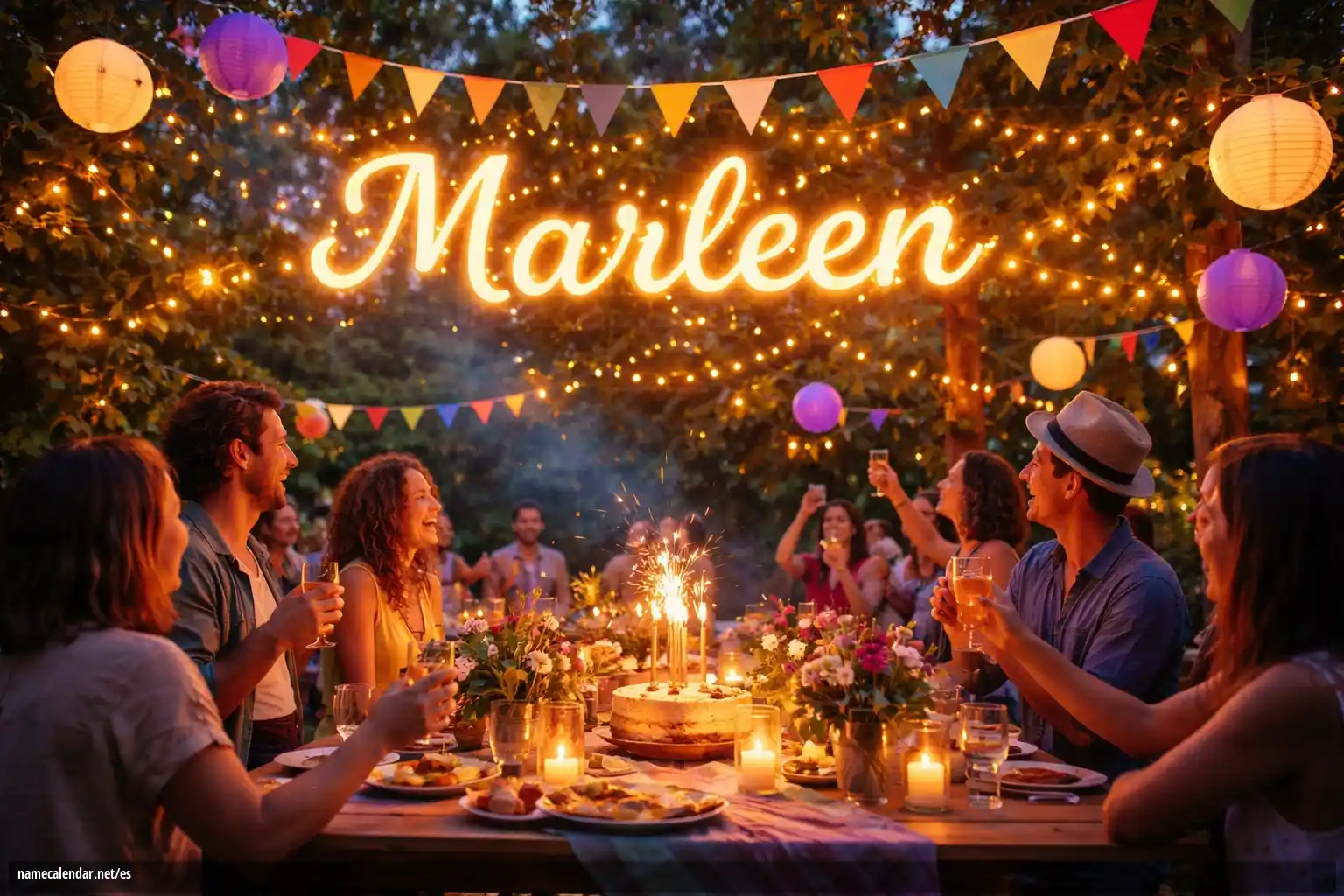 Celebración del onomástico y del nombre - Marleen