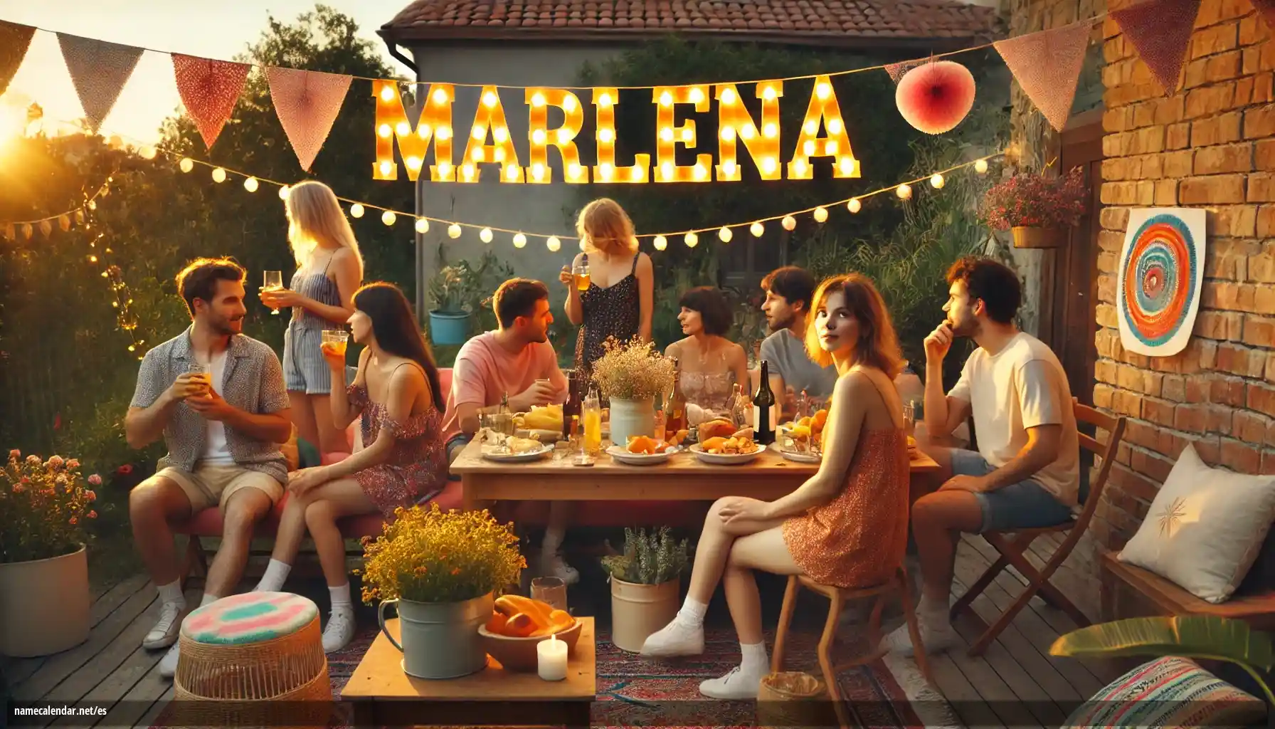 Celebración del onomástico y del nombre - Marlena