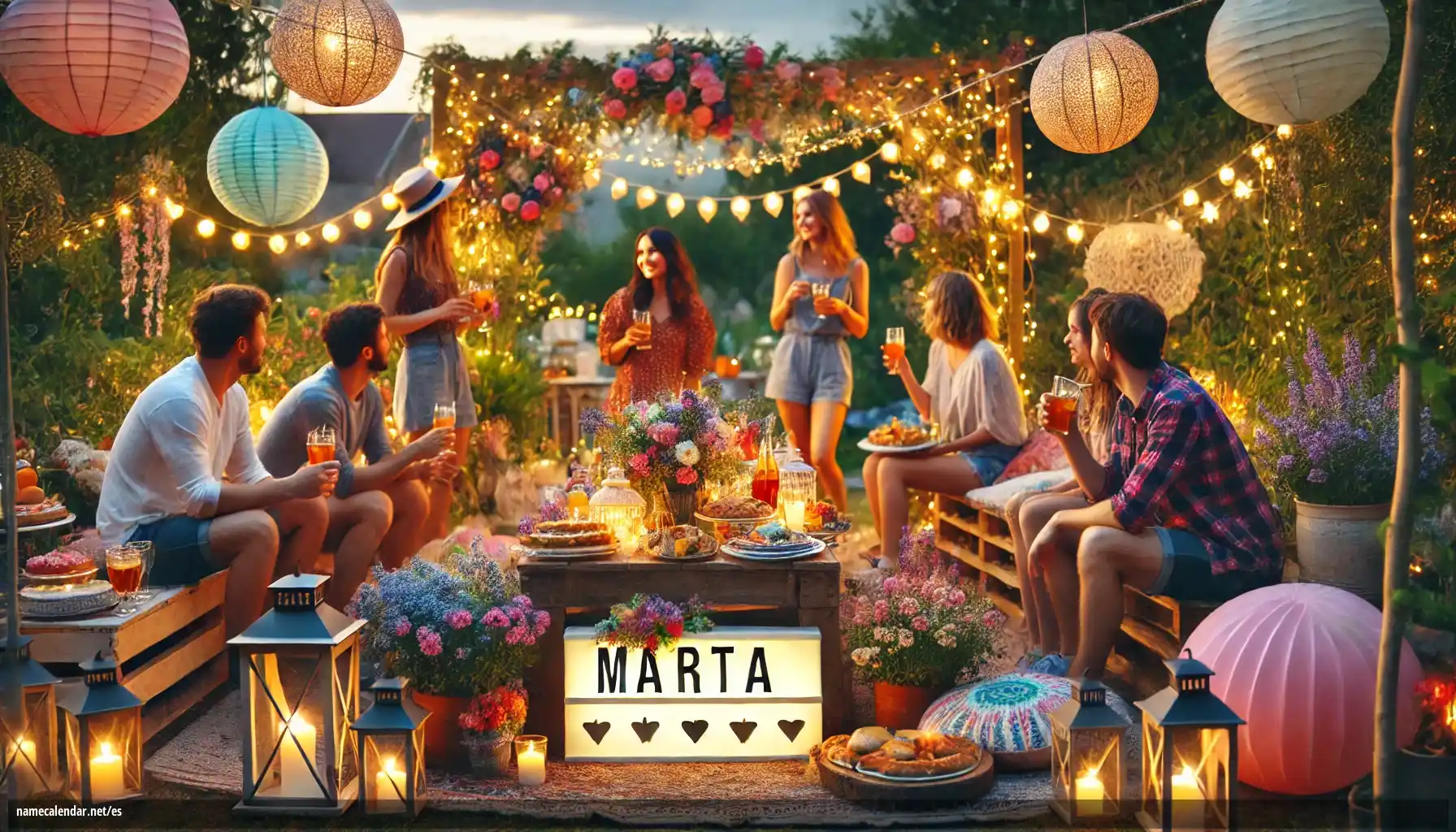 Celebración del onomástico y del nombre - Marta