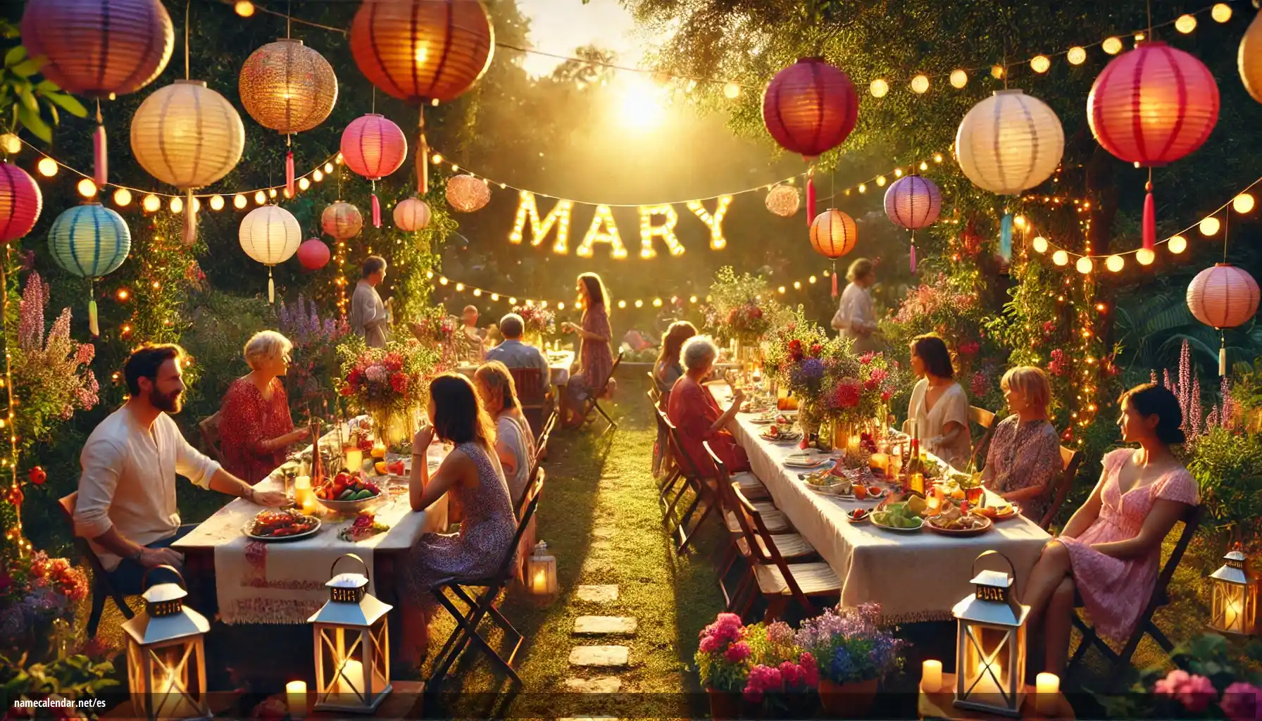 Celebración del onomástico y del nombre - Mary