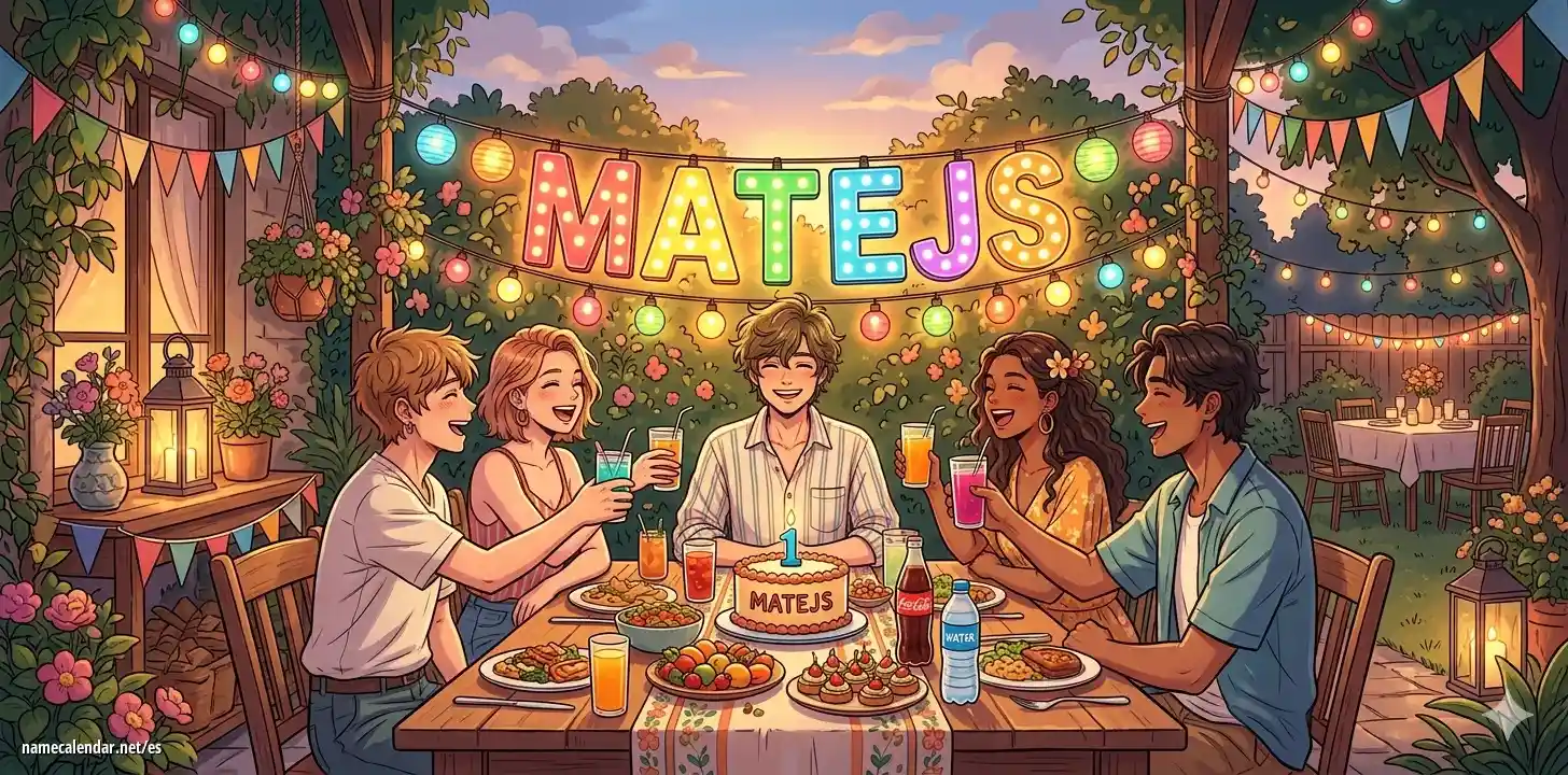 Celebración del onomástico y del nombre - Matejs