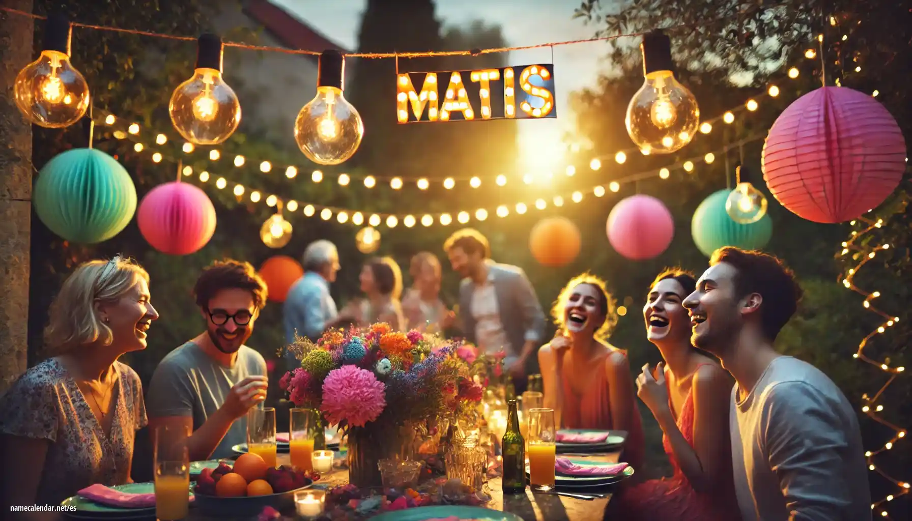 Celebración del onomástico y del nombre - Matis