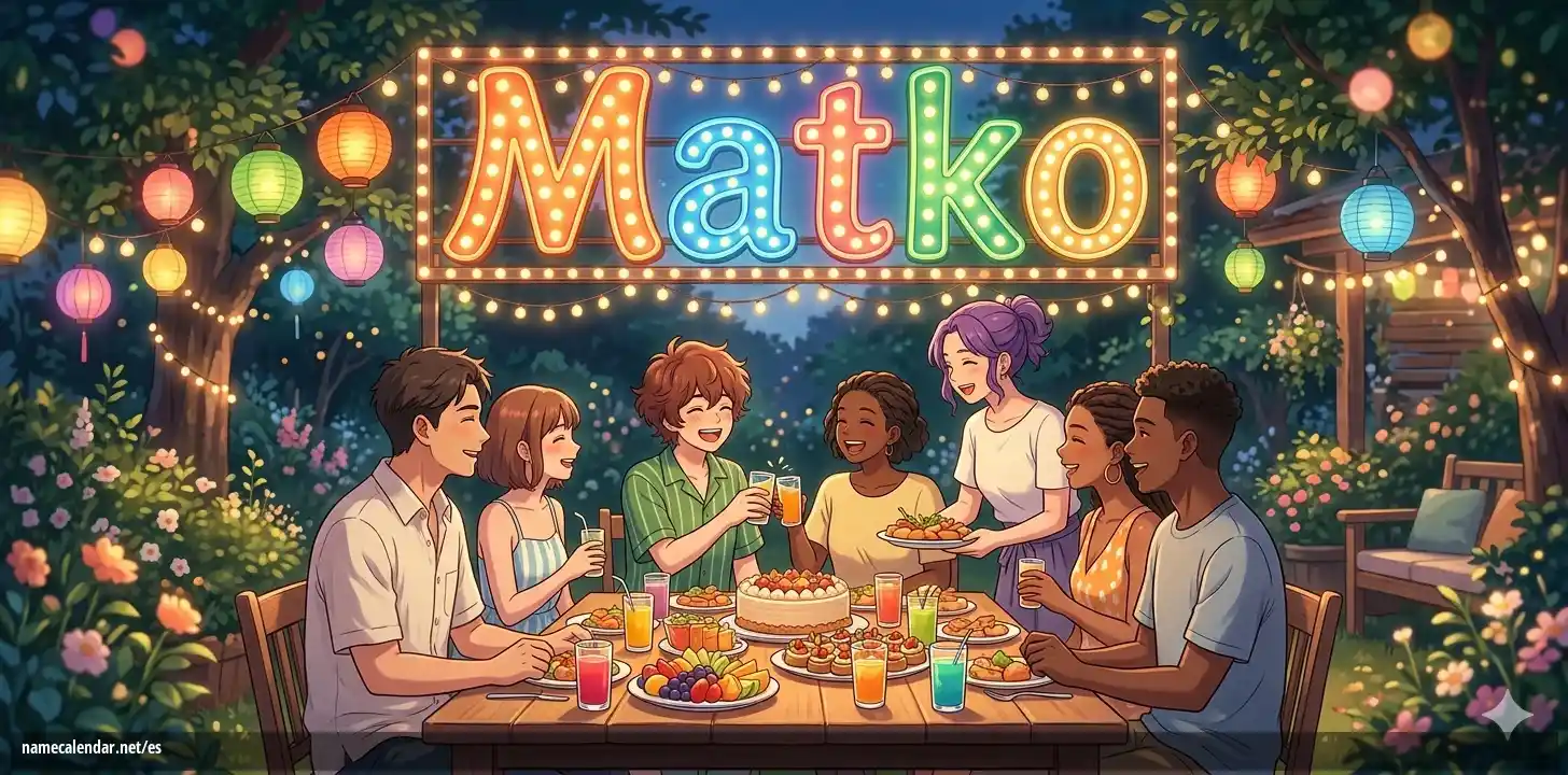 Celebración del onomástico y del nombre - Matko