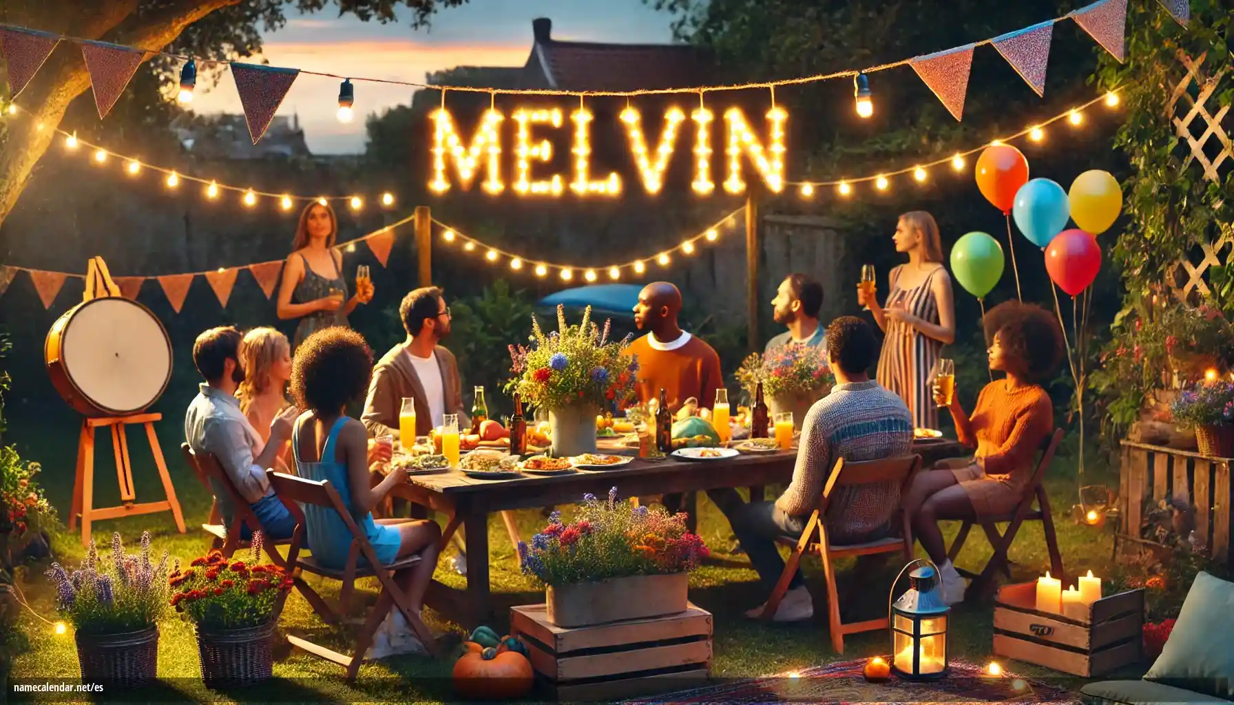 Celebración del onomástico y del nombre - Melvin