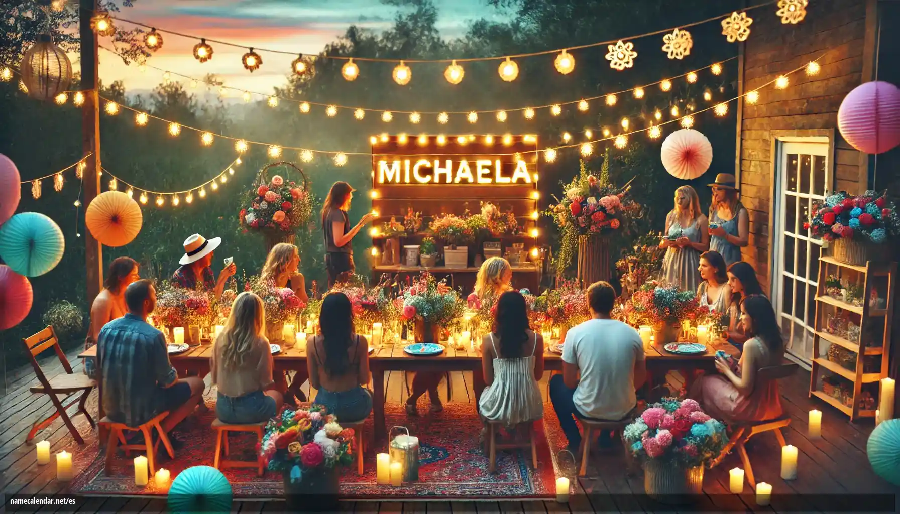 Celebración del onomástico y del nombre - Michaela