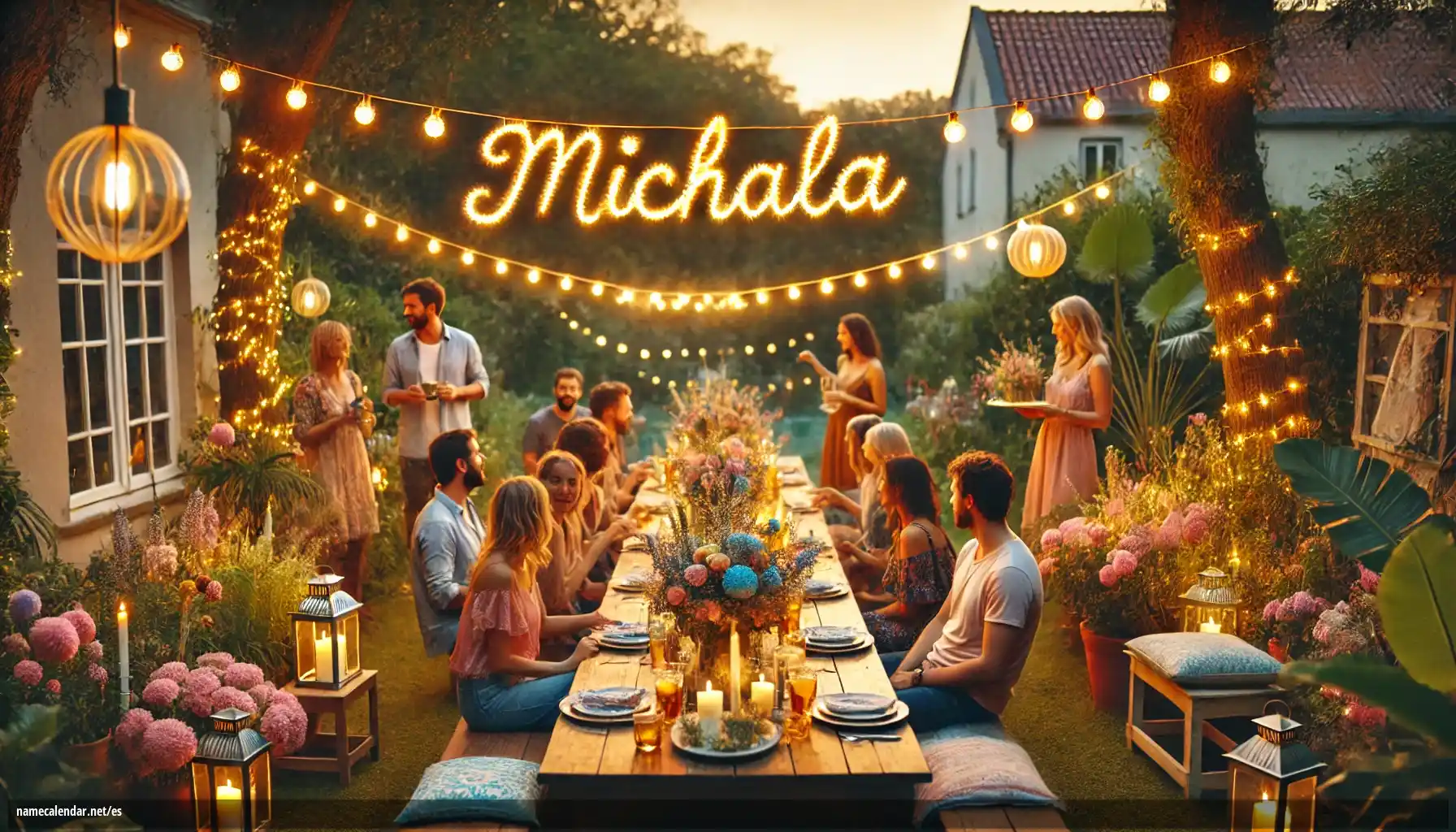 Celebración del onomástico y del nombre - Michala