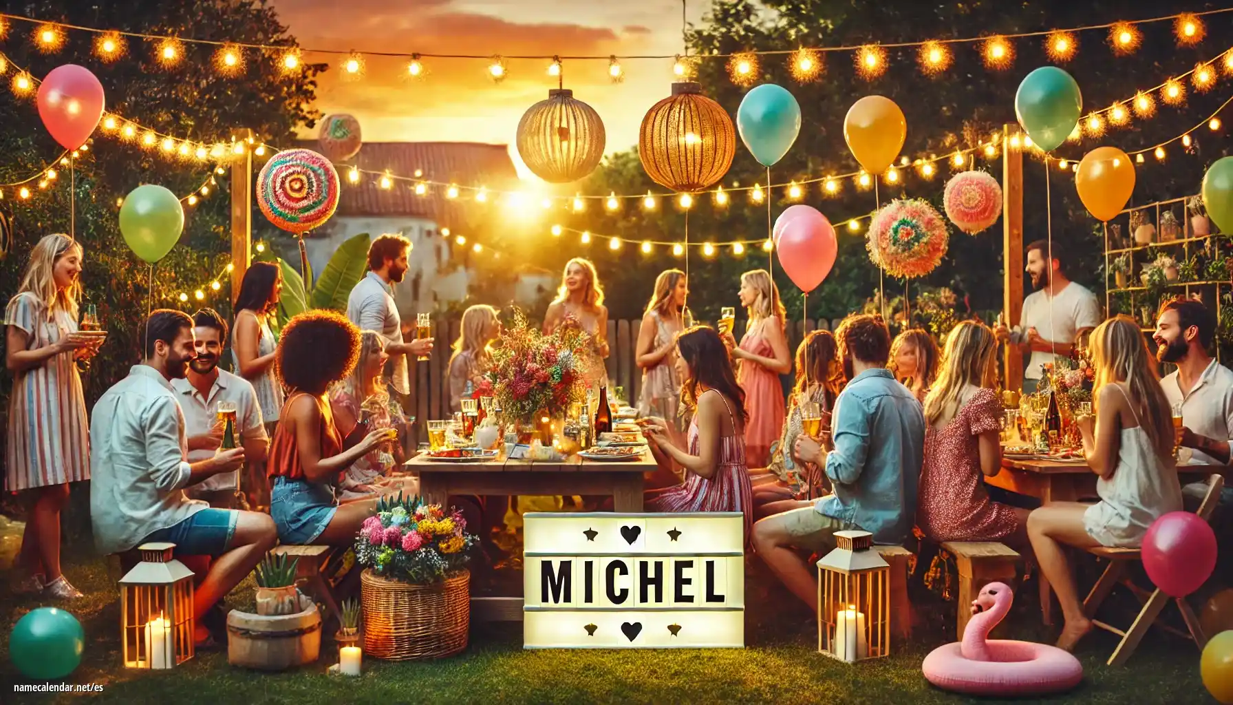 Celebración del onomástico y del nombre - Michel