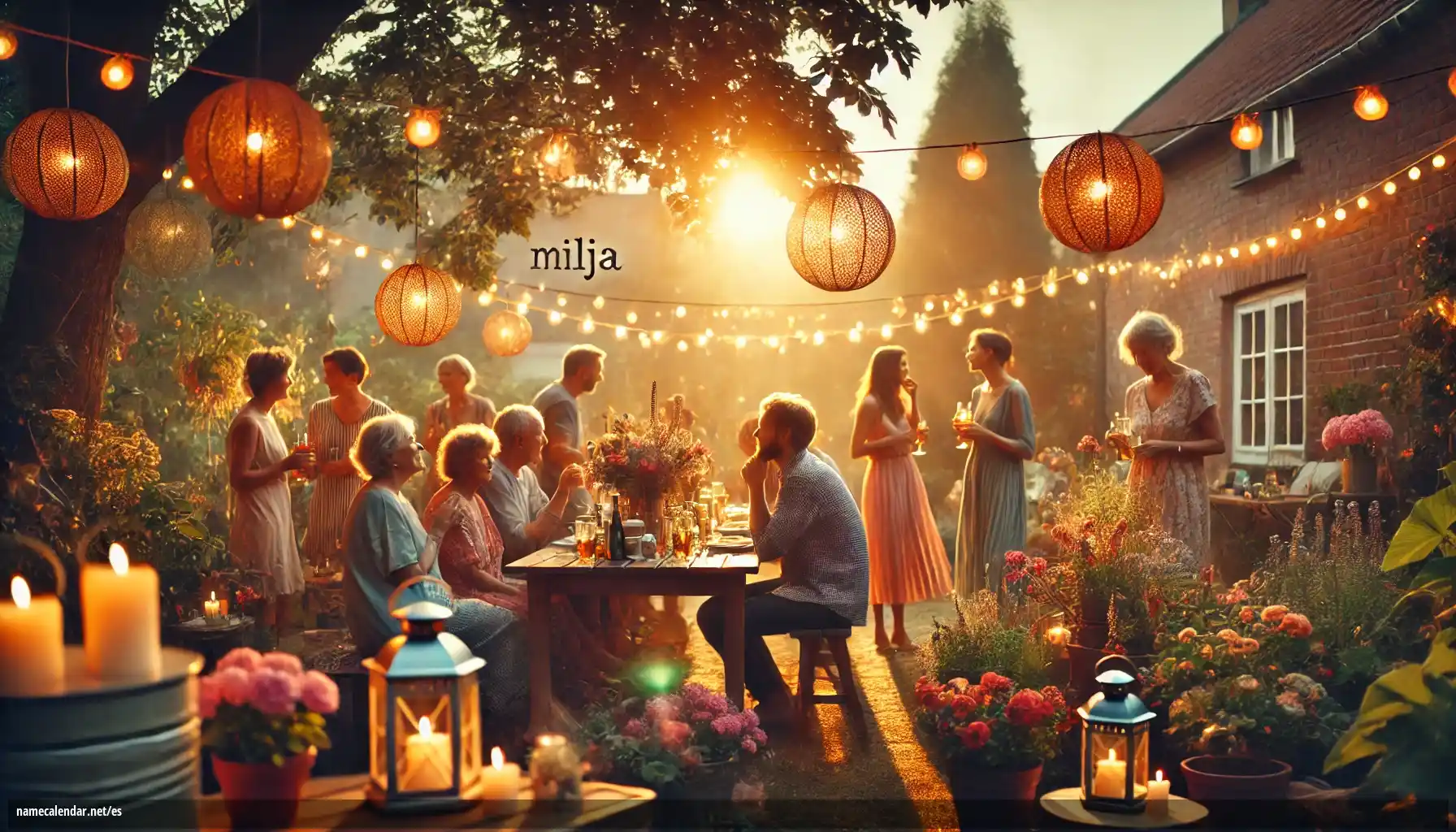 Celebración del onomástico y del nombre - Milja